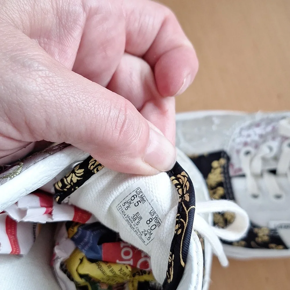 Vans Era Brocade Women's Patchwork Trainer Sneaker Shoes sz8